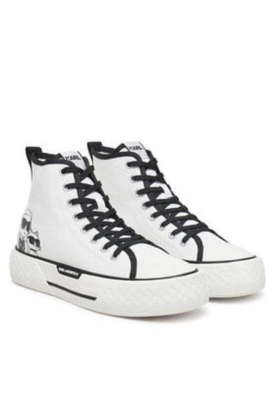 Karl Lagerfeld Women's Sneakers white KARL LAGERFELD-KL60654T 911 WHITE CANVAS