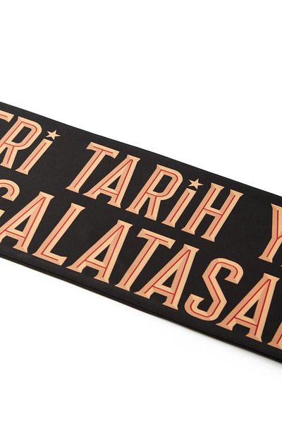 Galatasaray Licensed Black 5 Star Shawl Scarf
