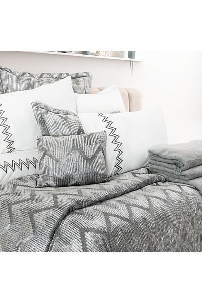 Schafer Home Bianca Dowry Set 11 Pieces-Gray