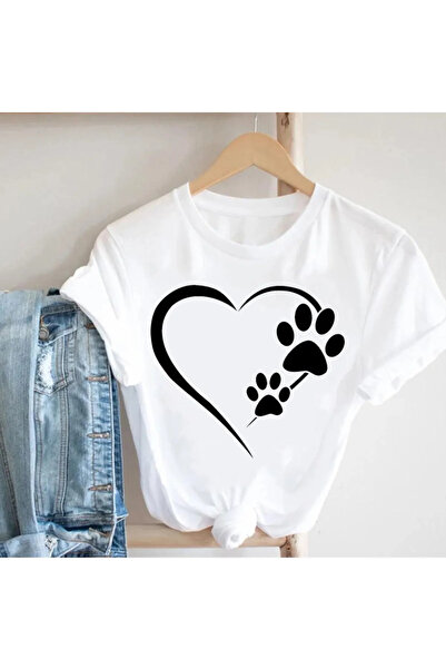 donamod Women's Cat Sweet Pet Tshirt