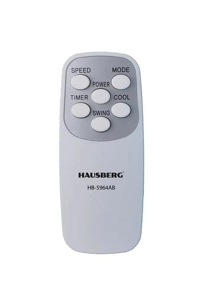 Hausberg Portable Digital Air Cooler With Remote Control Hb-5964ab, 5.5l, 65w, 3 Speeds, 5 Programs