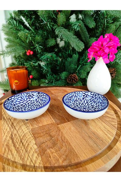 Madame Coco Revve Blue Drancy New Bone Mini Plate 9X9X2,8 cm - (1 Piece)