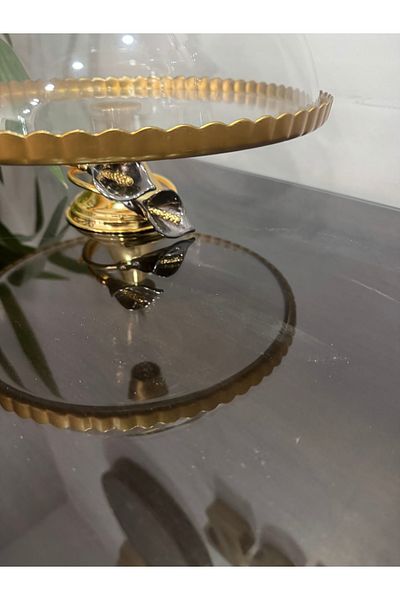 Santara Avangarde Black Gala Flower Cake Jar