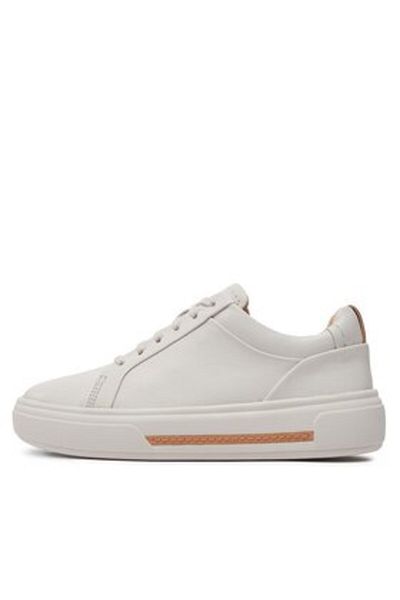 CLARKS Clarks Teniși pentru femei albi CLARKS-HOLLYHOCK WALK OFF WHITE LEA 26176308