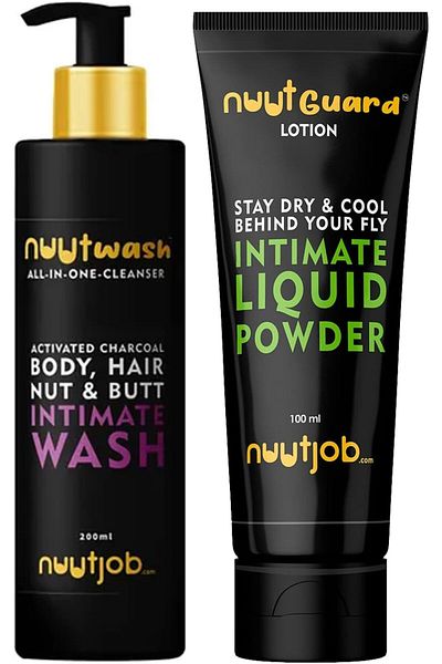 NUUT Nuutjob Intimate & Hygiene Wash 200 ml + Intimate Liquid Powder 100 ml