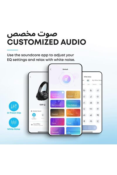 Generic Soundcore by Anker Q20i Hybrid Active Noise Cancelling Over-Ear Headphones