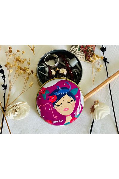 J&M jaco&Me Scorpio 1 # Patterned Metal Box # Soap Box # Keychain Box # Candle Box # Small Jewelry Box