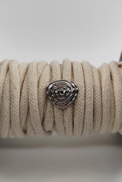 ZERGOLD Vintage Kabuk Desenli 6'lı Metal Düğme Seti Gümüş Renk 36inç