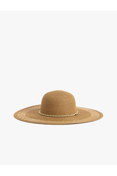 Koton Straw Hat with Band Detail