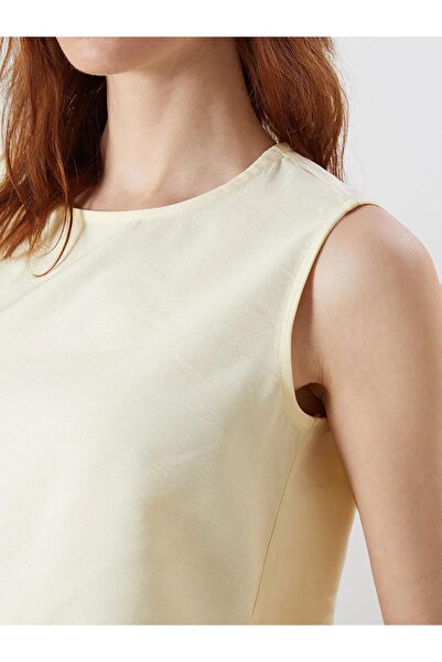 LC Waikiki Μπλούζα με κουμπιά LCW Vision Crew Neck (S5)