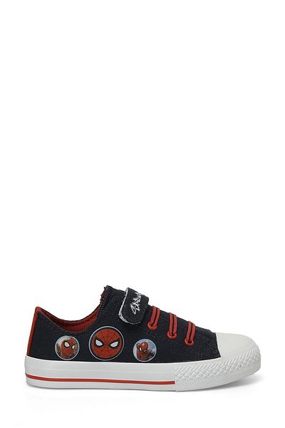 stilfest Daily Spider Patterned Children's Velcro Sneaker Shoes Navy Blue