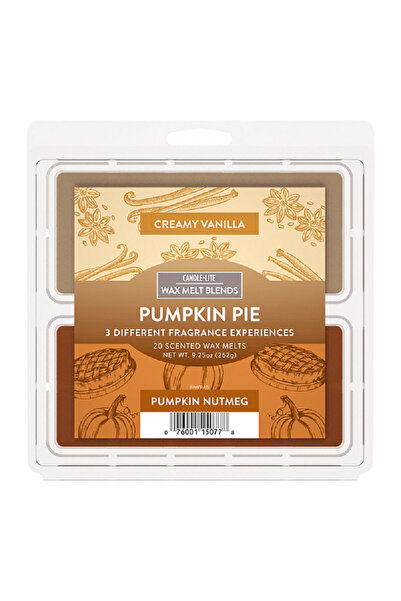 Candle-Lite 100 قطعة من شمع اليقطين المعطر 3 في 1، مزيج من اللون الكريمي والب...