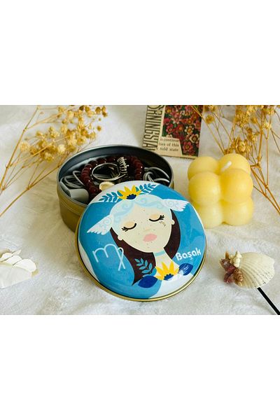 J&M jaco&Me Virgo 4 #   Patterned Metal Box # Soap Box # Keychain Box # Candle Box # Small Jewelry Box