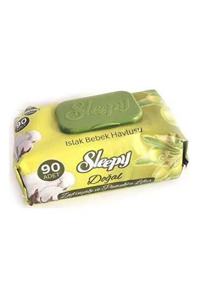 Sleepy مناديل مبللة بزيت الزيتون 90 قطعة × 3 عبوات - 270 ورقة
