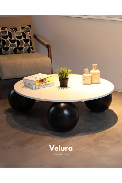 Velura Home & Living Modern Orta Sehpa & Küre Sehpa & Top Sehpa & Yuvarlak Md...