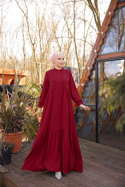 Nissra Ankanoor Μισό Πατάκι 3 Στρώσεων Φόρεμα Hijab Anka255078