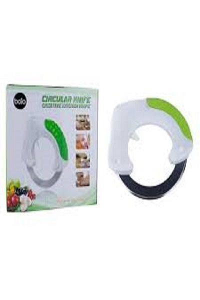 Generic 2pcs Multifunctional Stainless Steel Rotary Cutting Wheel, ABS Plastic Handle Knife