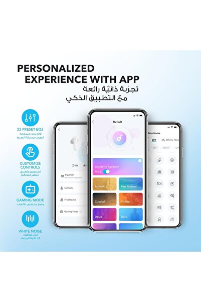 Generic soundcore Anker P20i Bluetooth Earbuds, 10mm Drivers, Big Bass, Bluetooth 5.3, 30H Playtime, IPX5