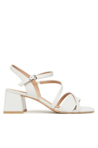Caprice Sandale de damă albe CAPRICE-9-28300-44 102 WHITE NAPPA