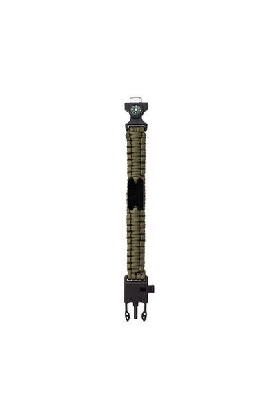 dalimag Outdoor survival bracelet, army type, 5 in 1, paracord, compass, whistle, knife, flint,