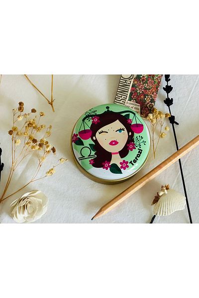J&M jaco&Me Scales Sign 10 # Patterned Metal Box # Soap Box # Keychain Box # Candle Box # Small Jewelry Box