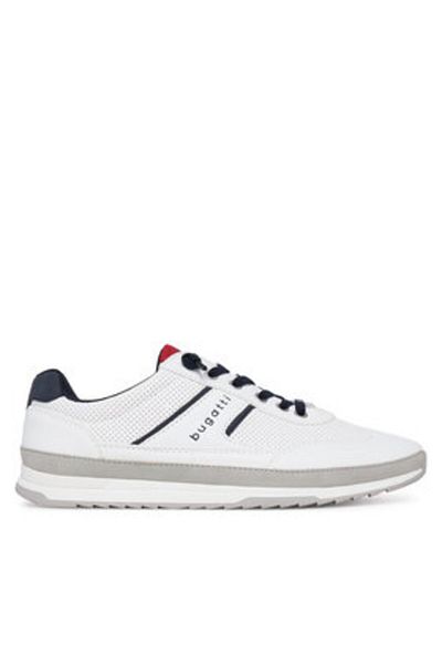BUGATTI Men's Sneakers white BUGATTI-321-A3A01-5050 2012 WHITE / LIGHT GREY