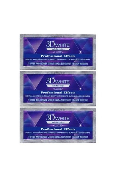 CREST 3D White Professional Effects Whitestrips Teeth Whitening Strips, 3 Treatments