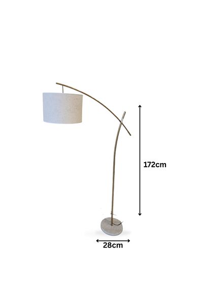 Ebticar Floor lamp with elegant design, golden color