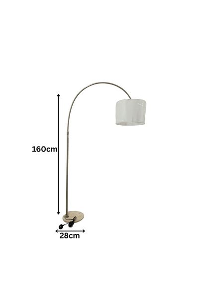 Ebticar Long silver floor lamp