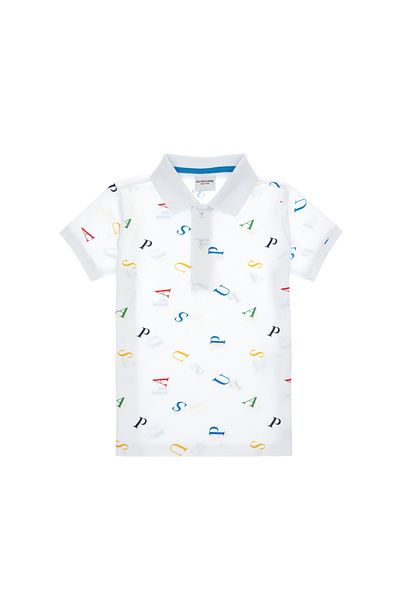 U.S. Polo Assn. Αγόρι με γιακά πόλο λευκό μπλουζάκι 50311909-VR013