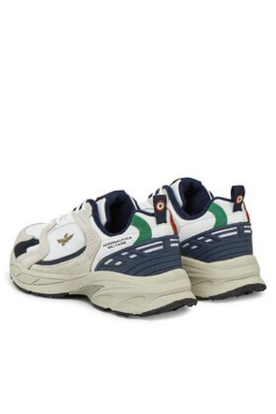 Aeronautica Militare Teniși bărbați albi AERONAUTICA MILITARE-251SC301CT3500 73062 OFF WHITE