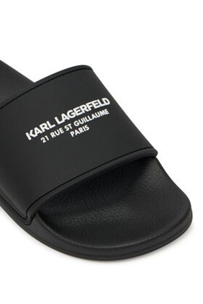 Karl Lagerfeld Men's Flip-flops black KARL LAGERFELD-KL70008A V00 BLACK RUBBER