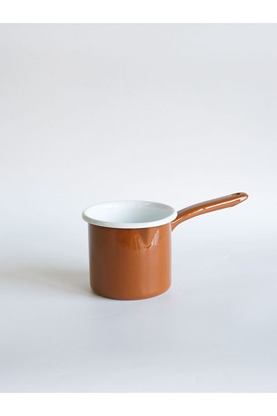 Elifle Enamel Milk Jug 850 ml Brown