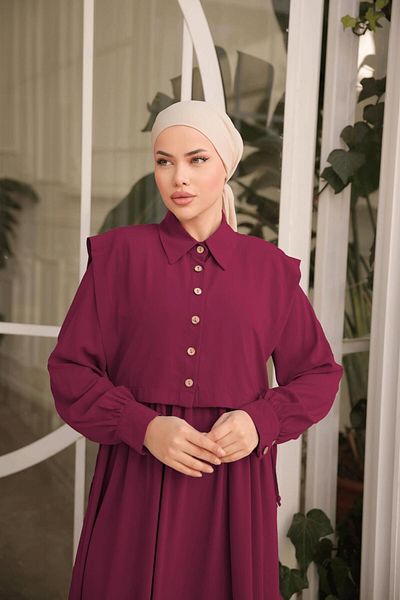 Nissra Ankanoor Apron Medina Silk Dress Anka255065