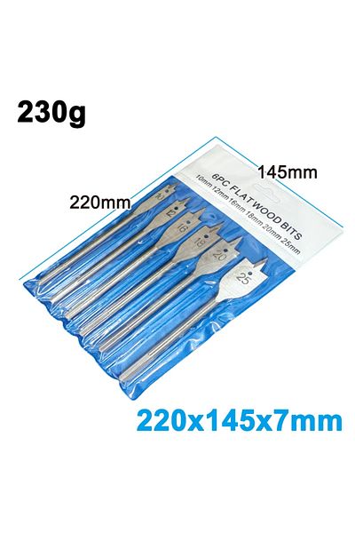 Choice Hexagon handle 6pc silver set 6pc Natural Color Three Pointed Flat Drill Hexagonal Handle Woodworkin