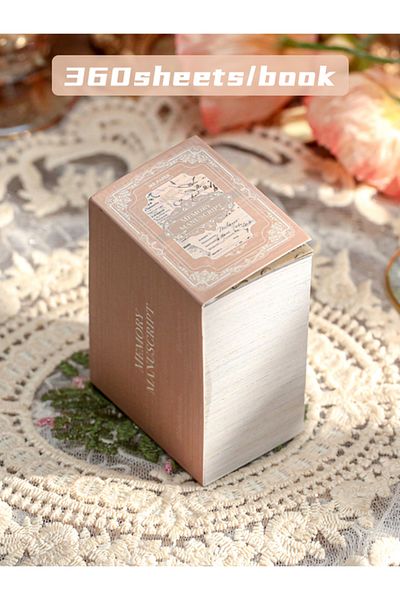Choice S21862-3 4 Style 360sheets/book Material Book Retro Collector's Series Ins Flower Butterfly Simple H