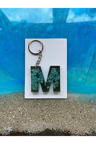 Yopoksi Desing سلسلة مفاتيح بتصميم خاص بتأثير البحر من مادة الإيبوكسي على شكل...