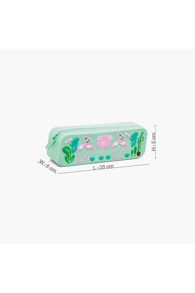 Juniors Juniors Flamingo Embossed Pencil Case