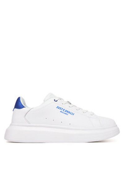 Just Cavalli Teniși bărbați albi JUST CAVALLI-78QA3SBF ZPA96 003 ALB