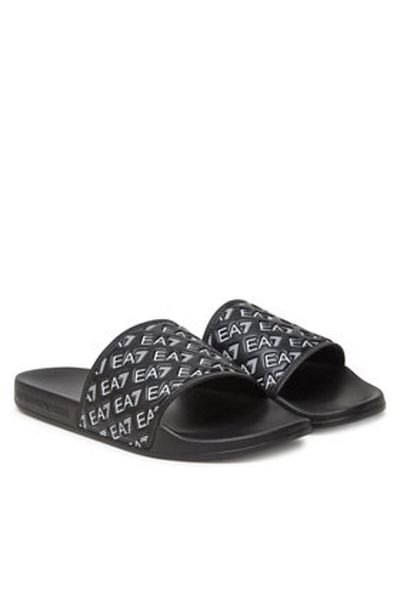 EA7 Emporio Armani Flip-flops bărbătești negri EA7 EMPORIO ARMANI-7X000109 AF15125 MC138 FULL BLACK/WHITE