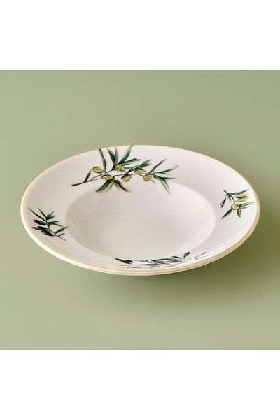Bella Maison Olive Porcelain Pasta Plate Green (27 cm)