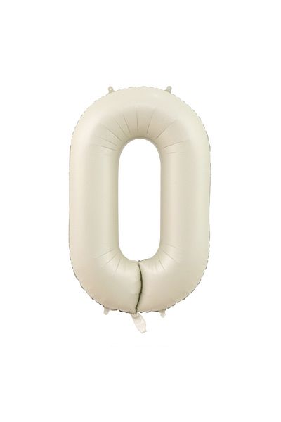 Choice Number 40inch 40 beige 0 40 Inch Beige Cream Caramel chocolate Color Retro Number Balloon 123456789