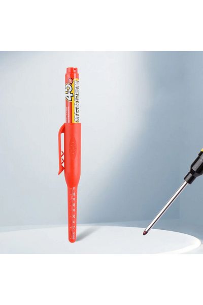 Choice 1X Red 45mm Deep Hole Long Nib Head Markers Deep Drill Hole Long Nib Scriber Multifunction Mechanica