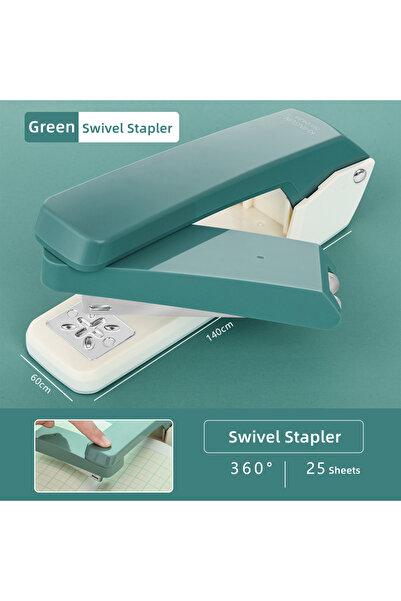 choice2 Deli Green 24/6 Staples Durable Stapler Swivel Stapler Manual Office ...
