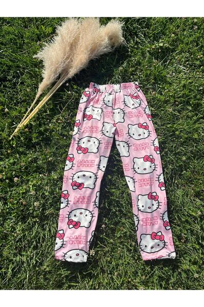 SOFT KADIN HELLO KİTTY DESENLİ MİLAN PİJAMA ALTI