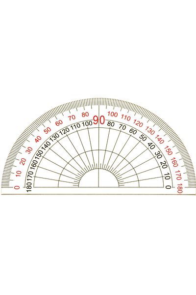 Protractor Clear Plastic Protractor – 180° Measuring Tool for Geometry, Math & Drawing