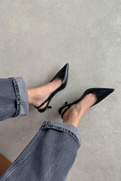 STRASWANS Raye Women's Heeled Leather Shoes Black