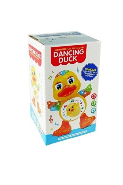 rexa لعبة بطة بلاستيكية راقصة مع أضواء وامضة وموسيقى حقيقية