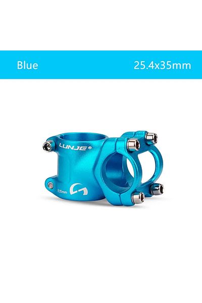 Choice Blue 25.4x35mm MTB Stem 31.8/25.4mmx35mm Mountain Bike Power Short Stem Support Road Mountain Bike B