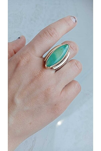 GÜMÜŞ Papila Silver Taşlı Mekik Tasarım Gümüş Yüzük